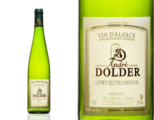 Gewurztraminer Demi Sec Vins et crémant d'AlsaceAndré Dolder