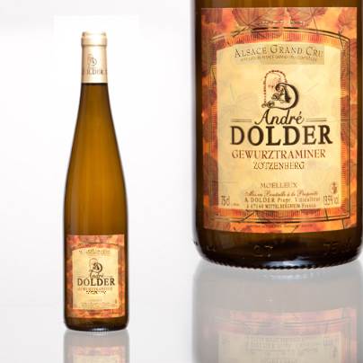 Gewurztraminer Grand Cru Zotzenberg Vins et Crémant d'Alsace André Dolder