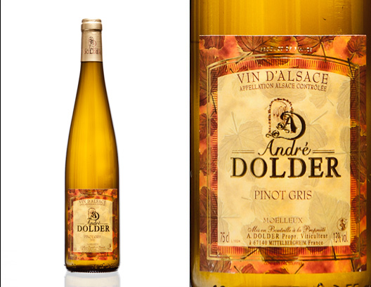 Pinot Gris Moelleux Vins et Ctémant d'Alsace André Dolder