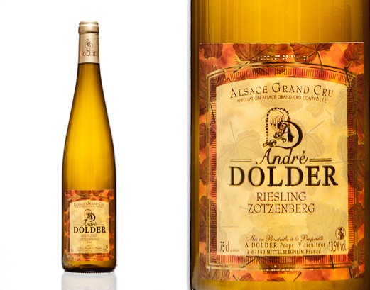 Riesling Grand Cru Zotzenberg Vins et Crémant d'Alsace André Dolder