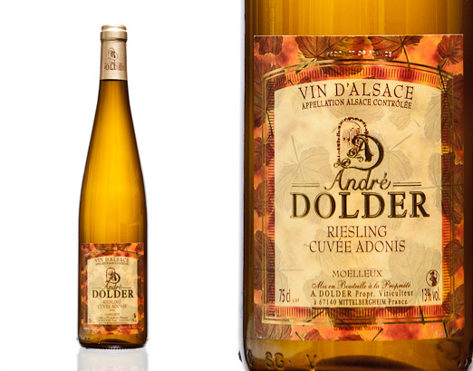 Riesling Cuvée Adonis Vins et Crémants d'Alsace André Dolder