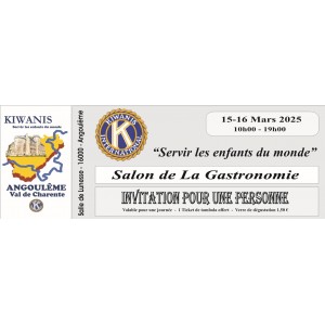 Invitation salon de la gastronomie Angoulême