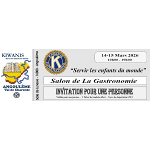Invitation salon de la gastronomie Angoul&ecirc;me